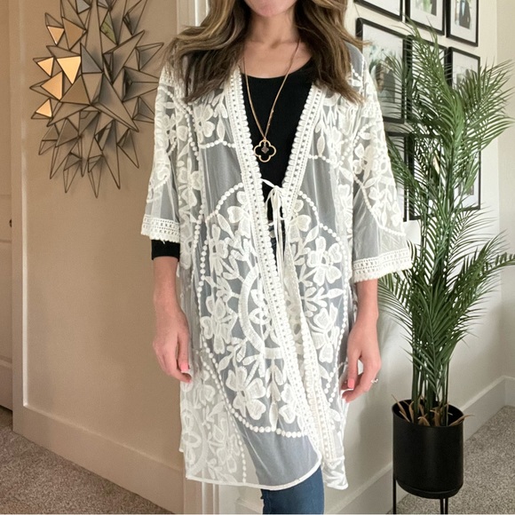 UMGEE | Long Lace Cover Up - Picture 2 of 15